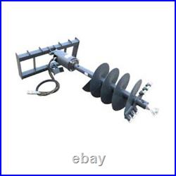 18 Compact Skid Steer Loader Heavy Duty Auger Frame Planetary Drive and Bit