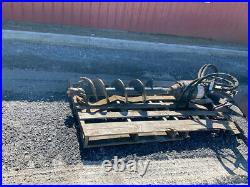 2010 McMillen X1975 Hydraulic Post Hole Digger with 9 Auger For Skid Steer Loader