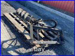 2010 McMillen X1975 Hydraulic Post Hole Digger with 9 Auger For Skid Steer Loader
