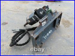 2011 Bobcat 15C Hydraulic Auger Attachment Skid Steer Q/C -Parts/Repair