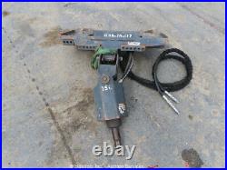 2011 Bobcat 15C Hydraulic Auger Attachment Skid Steer Q/C -Parts/Repair