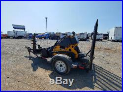 2014 Mobark Boxer 320 Mini Skid Steer With Trailer & Auger 1093Hrs 20Hp