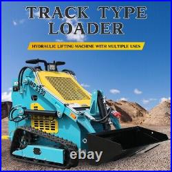 2024 Track Mini Skid Steer Loader 15HP with USA Warehouse+ Free Hydraulic Auger