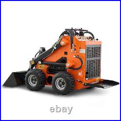 23hp Mini Skid Steer Wheel Loader with Bucket B&S Gas EPA Engine Wheel Type