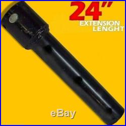 24 Skid Steer Auger Extension, Fits 2.5 Round Auger Bits, Fixed Length, McMillen
