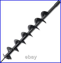 30 Inch Auger Post Hole Digger Bit Carbon Steel 6 Inch Wide Skid Steer Drill New
