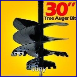 30 Tree Auger Bit For Skid Steer Augers, 2 9/16 Rd Drive, Ships Truck Freight