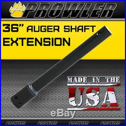 36 Auger Shaft Extension Skid Steer (36 inch 2 9/16th Inch Rounded Extension)