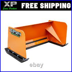 4' Xp24 Snow Pusher Skid Steer Quick Attach Kubota Orange Free Shipping