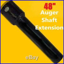 48 Skid Steer Auger Extension, Fits 2.5 Round Auger Bits, Fixed Length, McMillen