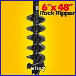 6 X 48 Rock Ripper Auger Bit for Skid Steers, 2 Hex Drive, Extreme Duty, Pengo