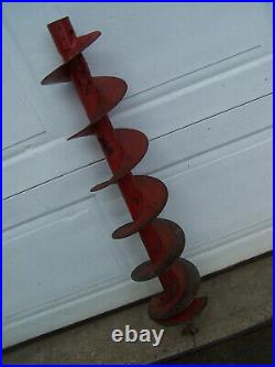 8 Diameter Auger, Post Hole Digger 48, for 3 Point or Skid Steer, hex drive