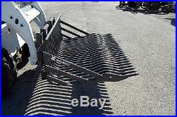 84 Rock Bucket for Skid Steer Loader by Bradco, Heavy Duty 3 Spacing, Fits All