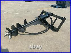 AGT 48 Drilling Depth Skid Steer Hydraulic Auger Attachment Post Hole Dig