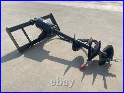 AGT New Skid Steer Hydraulic Auger Attachment Post Hole Digger 6'' & 12? & 14'