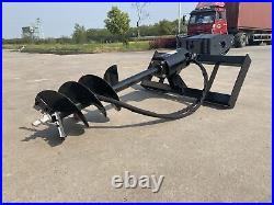 AGT New Skid Steer Hydraulic Auger Attachment Post Hole Digger 6'' & 12? & 14'