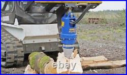 AUGER LOG SPLITTER CONE / BIT Skid Steer Loader Excavator Wood Screw 2 HEX
