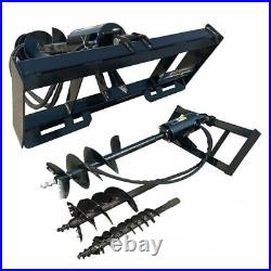 Agrotk 6/12/14 Hydraulic Mini Skid Steer Auger Post Hole Digger Attachments