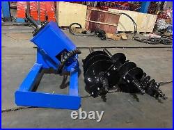 Agrotk Hydraulic Skid Steer Auger Frame Post Hole Diggers 6 12 14 Attachments