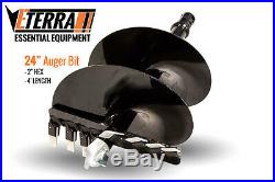 Auger Bit 24 Bit 4 Skid Steer Auger Attachments & other Auger Systems