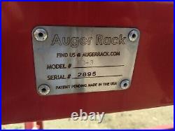 Auger Rack Forklift Telehandler Fork Skid steer Bucket Storage FR-3