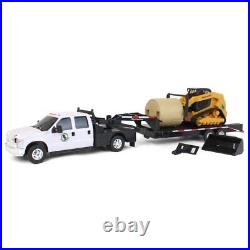 Big Country Toys 1/20 Ford F-350 Flatbed Dually & Gooseneck Trailer & Skid Steer