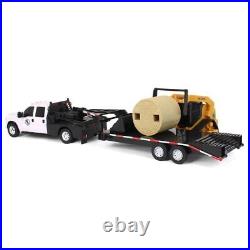 Big Country Toys 1/20 Ford F-350 Flatbed Dually & Gooseneck Trailer & Skid Steer