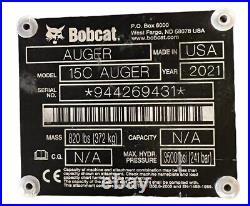 Bobcat 15C Auger Attachment