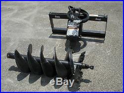 Bobcat Skid Steer Attachment Lowe BP210 Round Auger with 18 Bit Ship $199