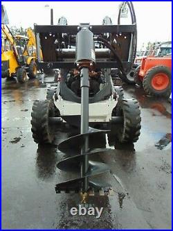 Brand New Universal Skid Steer Auger Fence Post Drill Attachment 2 Bits Included