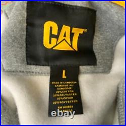 CAT Caterpillar Heavy Machinery Equipment Logo Hoodie Sweatshirt Pullover Large