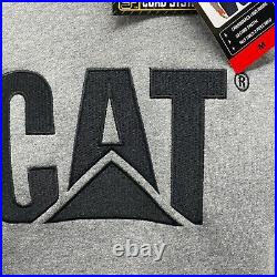 CAT Caterpillar Heavy Machinery Equipment Logo Hoodie Sweatshirt Pullover Medium