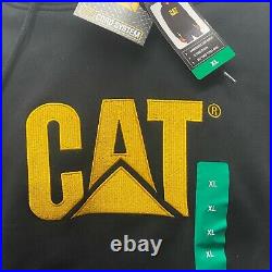 CAT Caterpillar Heavy Machinery Equipment Logo Hoodie Sweatshirt Pullover XL