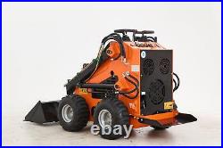 CREWORKS 23HP Mini Skid Steer 1733lbs Gas EPA Engine Track Loader Electric Start