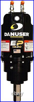 Danuser EP1530 Hex Planetary Auger Drive Unit Fits Skid Steer Quick Attach
