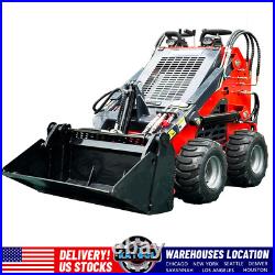 Diesel Wheel Agricultural Machinery Mini Skid Steer Loader with Attachment