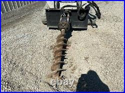 FFC SKID STEER POST HOLE DIGGER With 9 AUGER, 2 SPEED, SSL QUICK ATTACH