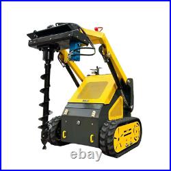 Free Hydraulic Auger! 2024 Mini Skid Steer Loader Gasoline Engine Free shipping