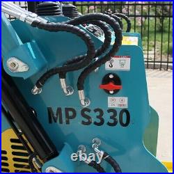 Free Hydraulic Auger +New 15HP EPA Engine MP-S330 Mini Skid Steer Track Loader