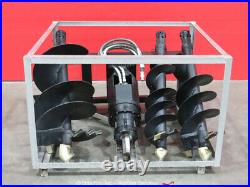 Greatbear Auger Earth Drill Hydraulic Skid Steer Attachment withBits bidadoo -New
