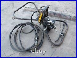 JCB Hand Hydraulic Auger Attachment Excavator skid steer Post Hole Digger