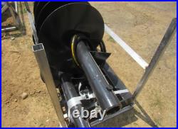 JCT Skidsteer Auger Hydraulic Digger attachment with 2 bits