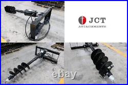 Jct Industrial 12-16 gpm Skid Steer Hydraulic Auger with 2 bits