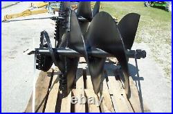 LOWE 36 x 4' SKID STEER TREE AUGER BIT USES 2 HEX DRIVE FITS ALL BRANDS