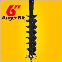 LOWE 6 x 48 AUGER BIT With2.56 ROUND DRIVE FITS ALL 2.56 ROUND AUGER DRIVES