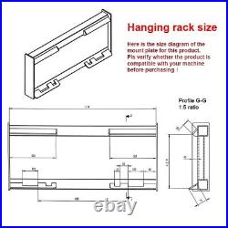 Landhonor 48in Heavy-Duty Chain Trencher Digger Machine Attachment Digging Tool