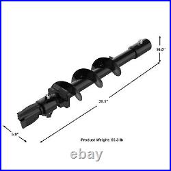 Landy Attachments 6 Diameter Compact Auger 36 Depth for Diggers