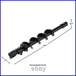 Landy Attachments 6 Diameter Compact Auger 46 Depth for Diggers