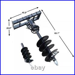 Landy Attachments Skid Steer Post Hole Auger Drive 12 and 18 Diameter Auger