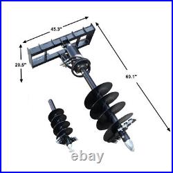 Landy Attachments Skid Steer Post Hole Auger Drive, 12 and 18 Diameter Auger